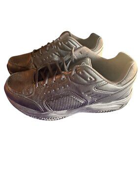 Athletic Work Size 12 Mens Black Athletic Work Shoes Sturdy Non-Slip Durable